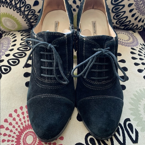 Black Suede, Mascotte, high heeled shoe. Women’s Size 9 - Picture 2 of 7